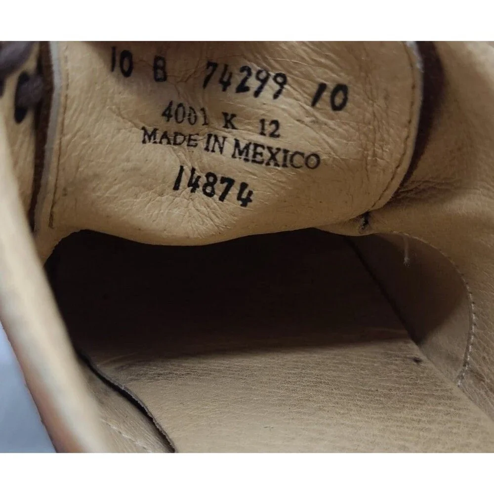 FRYE Bowery Men’s Dress Shoe Size 10B Oxford Cap Toe Brown
